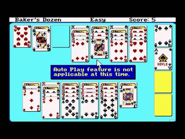 Hoyle Book of Games – Volume 2 – Solitaire sur Atari ST (1989)