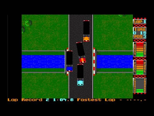 International Truck Racing sur Atari ST : des camions, une remorque et beaucoup d&rsquo;inertie